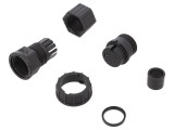 Conector Circular Mufă Dimensiune D Mamă 2 PIN Aurit 20A