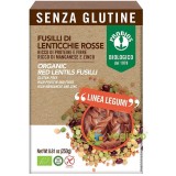 Fusilli din Linte Rosie fara Gluten Ecologice/Bio 250g