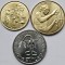 Set 3 monede 10, 25, 100 CFA Francs 2021- 2023 West African States, unc