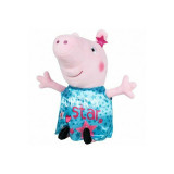 Cumpara ieftin Play by Play - Jucarie din plus 25 cm, Cu rochie din satin Peppa Pig, Turcoaz