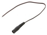 Cablu DC 5,5/2,1 Negru 0,25m, WEST POL
