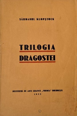 Trilogia dragostei - Sarmanul Klopstock foto