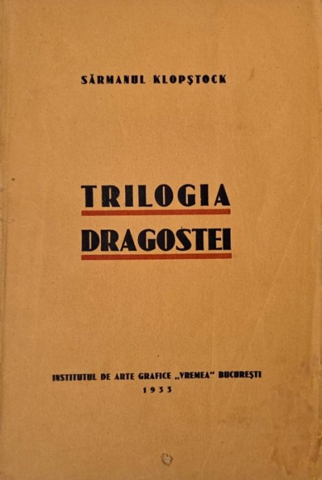 Trilogia dragostei - Sarmanul Klopstock