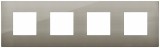 Rama Ornament 4P metal Vimar Arke inox periat 19669.08