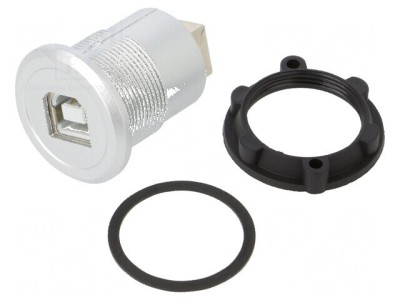 Adaptor USB B soclu M22, USB 2.0, ambele părţi foto