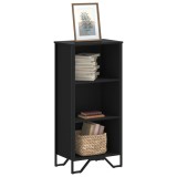 Gossi biblioteca, negru, 50x31x106 cm, lemn prelucrat