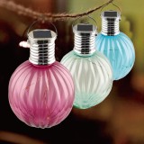 Felinar Solar Suspendabil, Model Colorat, Multicolor, Diametru 8cm, &Icirc;nălțime 13cm