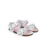 Sandale pentru copii Floricele Garvalin, blanco (Marime: 23 (14,2-14,7 cm))