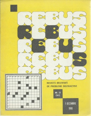 Revista Rebus nr. 23 / 1 decembrie 1980 foto