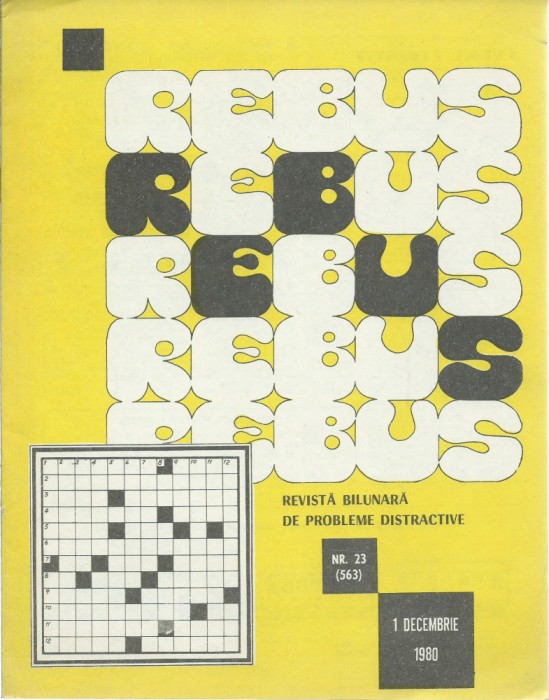 Revista Rebus nr. 23 / 1 decembrie 1980