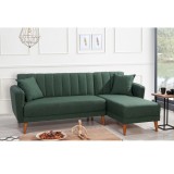 Cumpara ieftin Coltar dreapta extensibil Aqua Verde inchis 225x85x150 cm