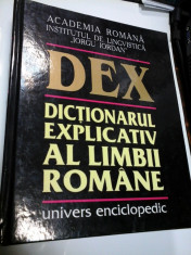DEX - DICTIONAR EXPLICATIV AL LIMBII ROMANE foto