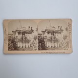Fotografie de colectie stereoscopica, Tempul Jani, Calcutta, India, Asia, Foto J. P. Jarvis, 1896