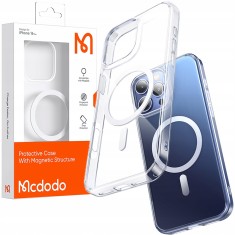 Mcdodo Caz Magnetic Caz Clar Armat Pentru Magsafe Iphone 16 Pro