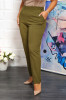 Pantalon Elegant Cu Talie Inalta Oliv - 60Marimea, Yves