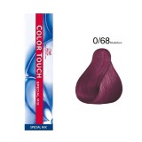Wella Professionals, Color Touch Special Mix, Fără amoniac, Vopsea de păr semi-permanentă, 0/68 Violet Blue, 60 ml
