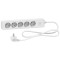 Prelungitor 5x2P+E +intrerupator cablu 1,5m alb Schneider ST9451W