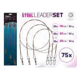 Set 75 Strune Otel Delphin Bomb cu vartej si carabina, 7 Fire, 12 kg.
