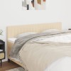 VidaXL Tăblii de pat, 2 buc, crem, 100x5x78/88 cm, textil 346289