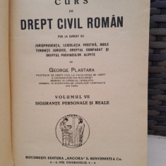 CURS DE DREPT CIVIL ROMAN - GEORGE PLASTARA VOL.VII