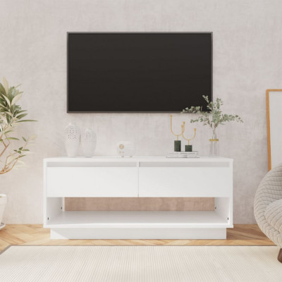 Comoda TV, alb, 102x41x44 cm, PAL foto
