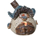 CĂSUȚA DECORATIVA DIN CERAMICA, LUCRATA MANUAL