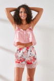 Set pijamale dama, 637BNC1322 - XL, Benicia, Poliester, Roz/Ecru