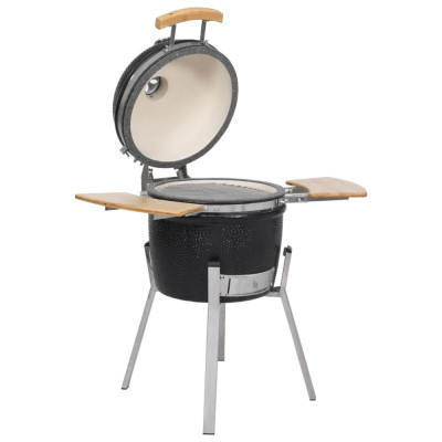 vidaXL Grătar cu afumătoare Kamado, 76 cm, ceramică foto