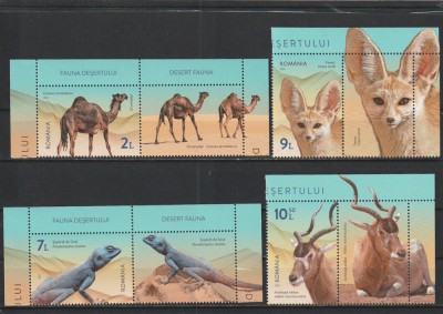 ROMANIA 2021 LP 2334 FAUNA DESERTULUI SERIE CU VINIETA MNH NESTAMPILATA foto