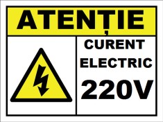 Placuta pentru curent electric 220V foto
