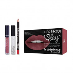 Set Rezistent la Transfer pentru Buze, Bellapierre Kiss Proof Slay, Transfer Lip Collection, Antique Pink foto