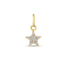 Pandant din Aur 14K, forma Steluta cu Pietre CZ