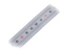 Mini-riglă autoadezivă verticală ELESA+GANTER 11mm, 300mm scară, plastic, argintie