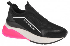 Pantofi pentru adida?i Calvin Klein Wedge Sporty Slipon YW0YW00473-BEH negru foto