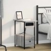 VidaXL Dulap de noapte sonoma gri 60 x 30 x 61 cm Lemn compozit 859598