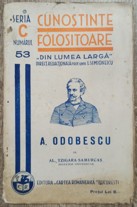 A. Odobescu - Al. Tzigara-Samurcas// 1935