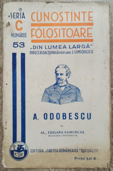 A. Odobescu - Al. Tzigara-Samurcas// 1935