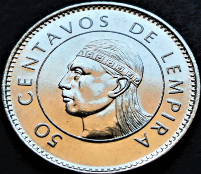 Moneda exotica 50 CENTAVOS de LEMPIRA - HONDURAS, anul 2005 * cod 575 = UNC foto