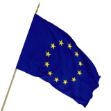 Cumpara ieftin Steag Uniunea Europeana 90 x 150 cm, poliester 100%, 117 g mp, rezistent la intemperii, cu sistem de prindere pentru catarg si exterior