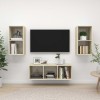 VidaXL Set de dulapuri TV, 3 piese, stejar Sonoma, lemn prelucrat 3079739