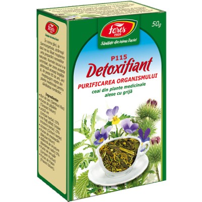 Ceai Detoxifiant Purificarea Organismului 50gr Fares foto