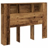 Tablie pat cu dulap lemn vechi 140x18,5x102,5 cm lemn prelucrat