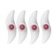 Set 4 LED-uri Iluminat Decorativ pentru Spite Bicicleta cu 3 Tipuri de Iluminare, Culoare Rosu