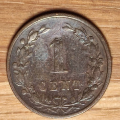 Olanda - moneda de colectie bronz - 1 cent 1900 - Wilhelmina