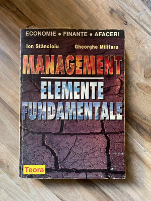 Ion Stancioiu - Management. Elemente fundamentale foto