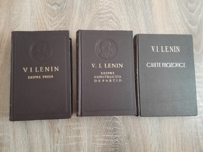 VLADIMIR ILLICI LENIN- DESPRE PRESĂ- LOT 3 CĂRȚI