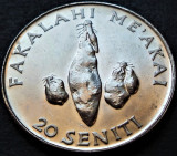 Cumpara ieftin Moneda exotica FAO 20 SENITI - TONGA, anul 2002 * cod 553 = UNC, Australia si Oceania