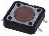 Microintrerupator 12x12mm, {{Mod comutare}}, SPST-NO, NINIGI - TACTM-24N