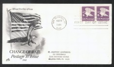 United States 1981 Eagle x 2, Mi.1457c, FDC K.238