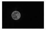 Tablou Canvas, "Luna plină &icirc;n noaptea &icirc;nstelată", Lună, Stele, Cer, &Icirc;ntuneric, Mister, Lumină, Univers, Infinit, Liniște, 39 x 26 cm, CMCLASS